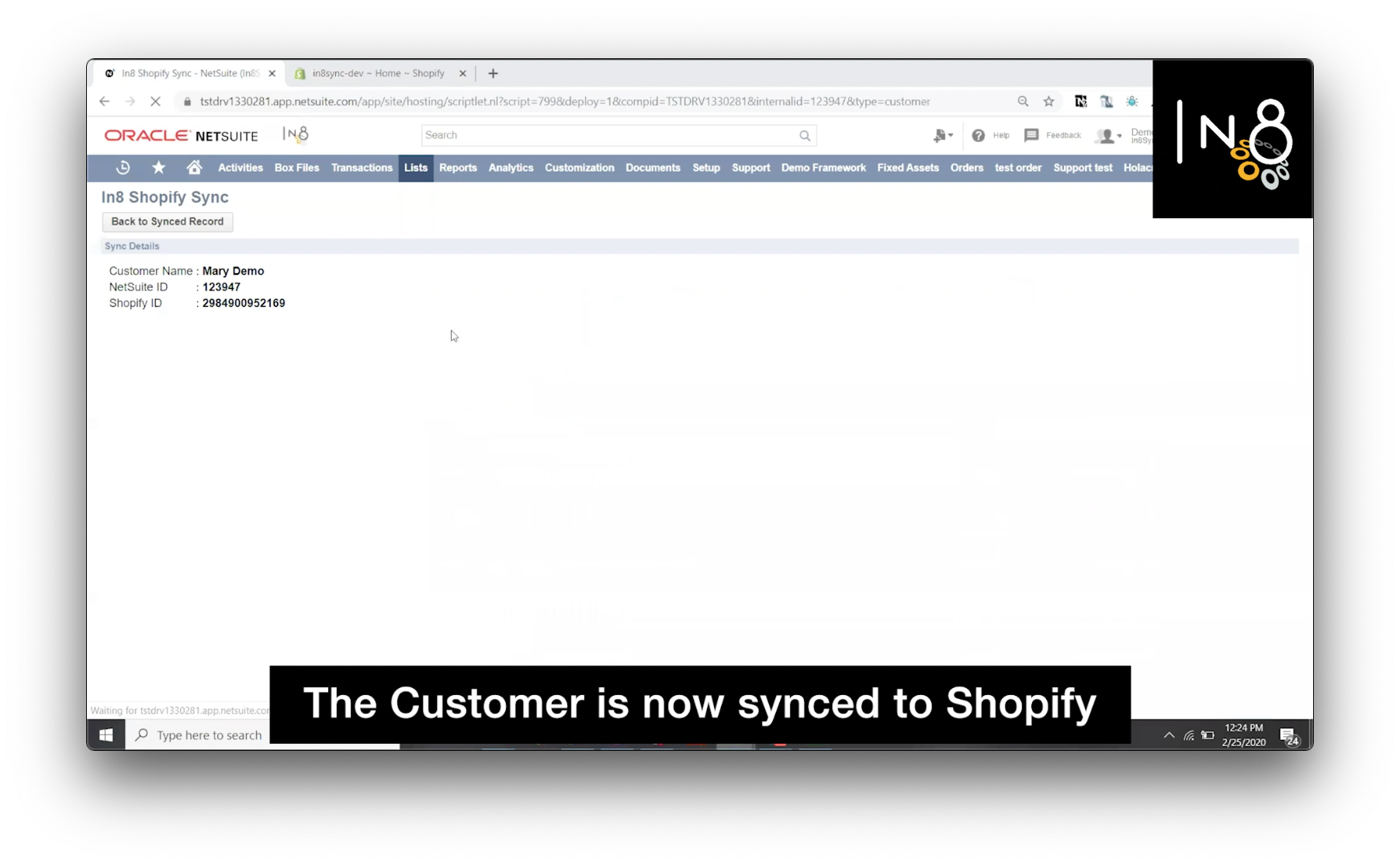 Shopify NetSuite Customer Sync Step 4