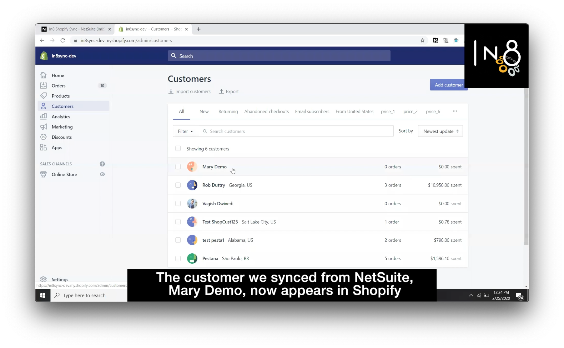 Shopify NetSuite Customer Sync Step 6